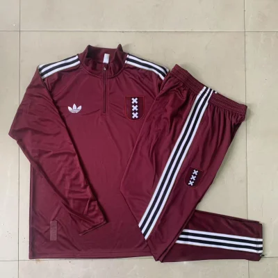 Alternative view of Kids Ajax Training Kit (Sweatshirt+Pants) Deep Red 2025/26