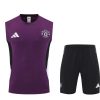 Manchester United Sleeveless Training Kit Purple 2025/26