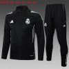 Kids Real Madrid Training Kit (Jacket+Pants) Black 2025/26