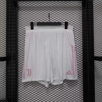 Juventus Soccer Jersey Pink & White Shorts 2025/26