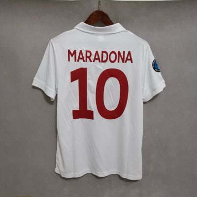 Maradona #10 Napoli Retro Soccer Jersey Away Shirt 1987-88