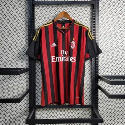 Alternative view of Kaká #22 AC Milan Retro Soccer Jersey Home Shirt 2013/14