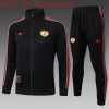 Kids Manchester United Training Kit (Jacket+Pants) Black 2025/26