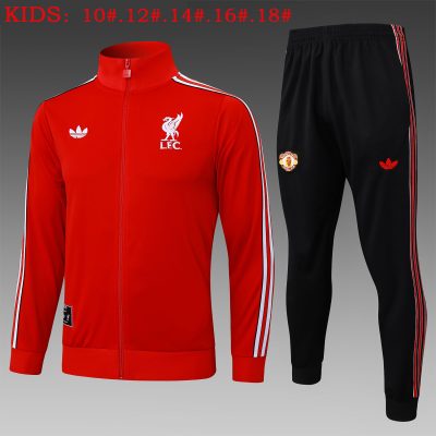 Kids Liverpool Training Kit (Jacket+Pants) Red 2025/26