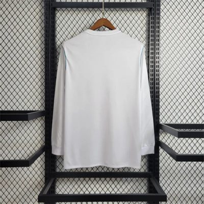 Alternative view of Real Madrid Retro Jersey Home Long Sleeve Custom Soccer Shirt 2017/18
