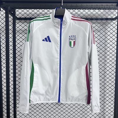 Italy Reversible Double-Sides Windbreaker Jacket Blue&White 2025