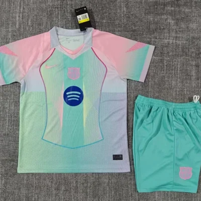 Barcelona Special Edition Soccer Kids Kit Jersey+Shorts 2025/26