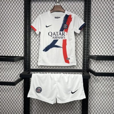 PSG Soccer Jersey Away Kids Kit Jersey+Shorts 2024/25
