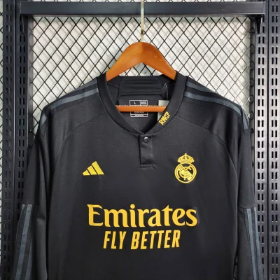 Alternative view of Real Madrid Soccer Jersey Third Away Long Sleeve Custom Shirt 2023/24