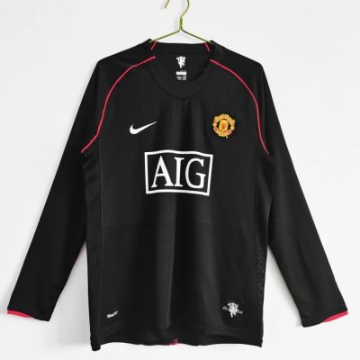 Manchester United Retro Away Long Sleeve Football Jersey Shirt 2007/08
