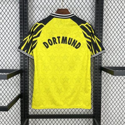 Alternative view of Borussia Dortmund Retro Jersey Home Soccer Shirt 1994/95
