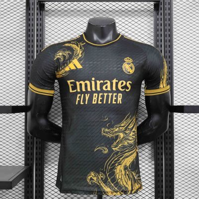 Real Madrid Soccer Jersey Golden Dragon Special Edition Shirt 2024/25