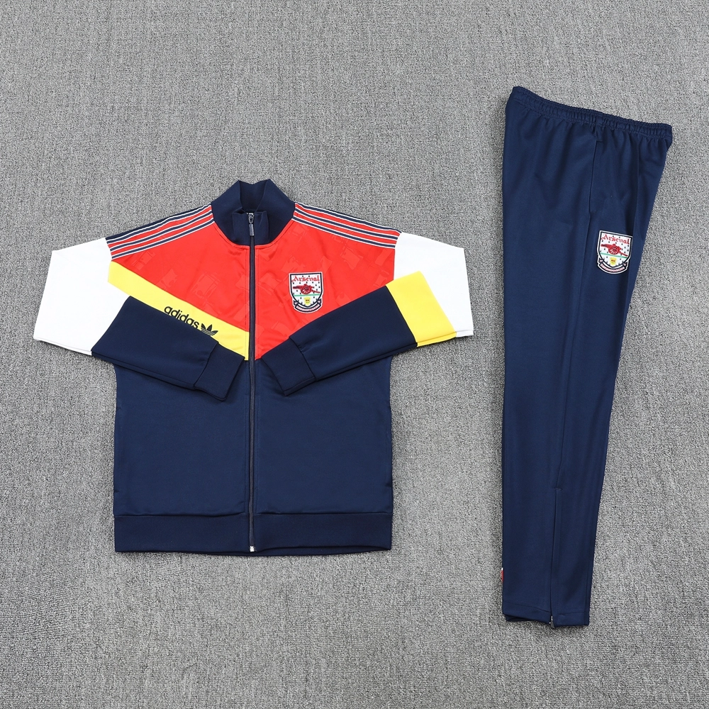 Arsenal Retro Training Kit (Jacket+Pants) Red&Blue 2025/26 - Image 3