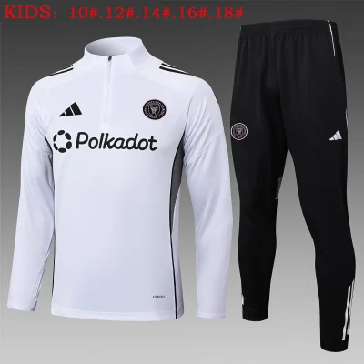Kids Inter Miami Training Kit (Sweatshirt+Pants) White 2025