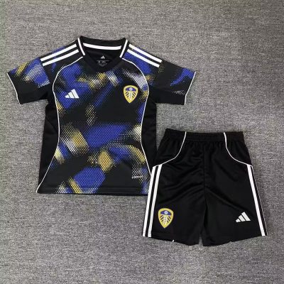 Leeds United Football Jersey Third Away Kids Kit Jersey+Shorts 2025/26 - Without Sponsor