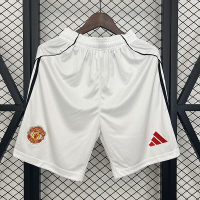 Manchester United Home Football Jersey Shorts 2025/26
