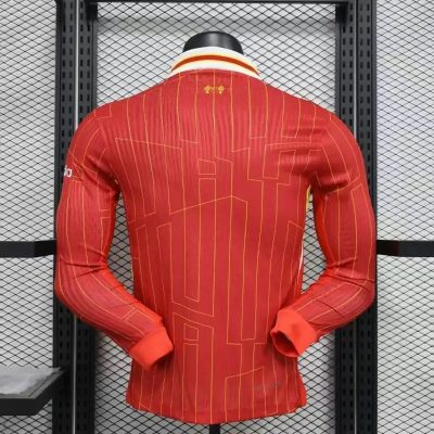 Alternative view of Liverpool Football Jersey Home Long Sleeve Shirt 2024/25