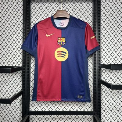Alternative view of RAPHINHA #11 Barcelona Home Soccer Jersey 2024/25 - Spotify Logo Without Text
