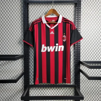 AC Milan Retro Soccer Jersey Home Custom Shirt 2009/10