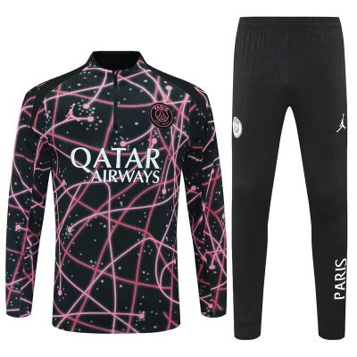 Kids PSG Training Kit (Sweatshirt+Pants) Black 2025/26