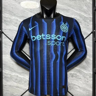 Soccer Jersey Inter Milan Home Long Sleeve Shirt 2025/26