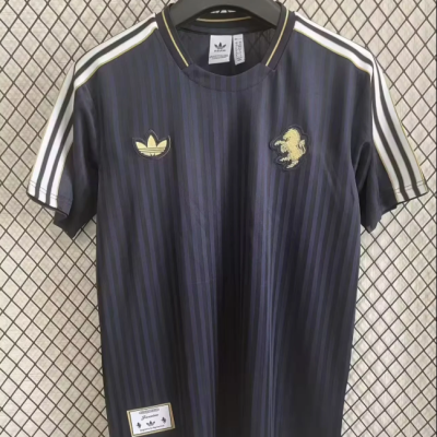 25-26 New Juventus Retro Black Football Jersey