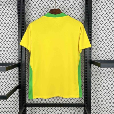 Alternative view of Brazil Soccer Jersey Home Custom Shirt 2025
