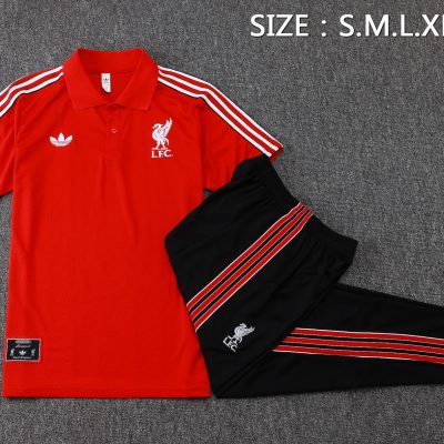 Alternative view of Liverpool Training Kit (Polo+Pants) Red 2025/26
