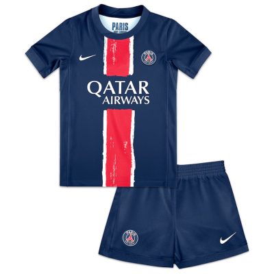 PSG Soccer Jersey Home Kids Kit Jersey+Shorts 2024/25