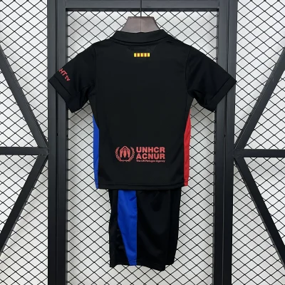 Alternative view of Barcelona Away x Travis Scott Soccer Kids Kit Jersey+Shorts 2024/25