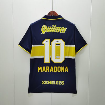 Alternative view of Boca Juniors Retro Soccer Jersey Home Custom Shirt 1996/97
