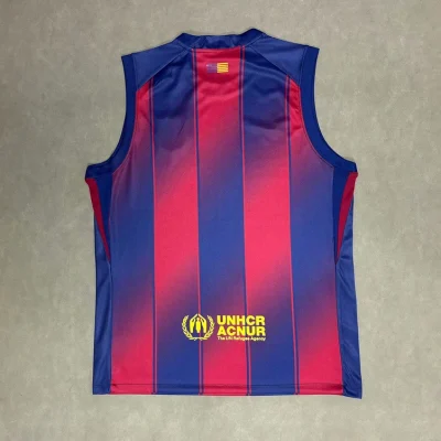 Alternative view of Barcelona Home Soccer Jersey Custom Vest 2025/26