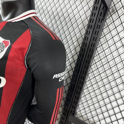 Alternative view of River Plate Soccer Jersey Away Long Sleeve Shirt 2025/26 - With Sponsors