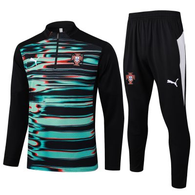 Portugal Training Kit (Sweatshirt+Pants) Black 2025