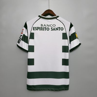 Alternative view of Sporting CP Retro Soccer Jersey Home Custom Shirt 2001/03