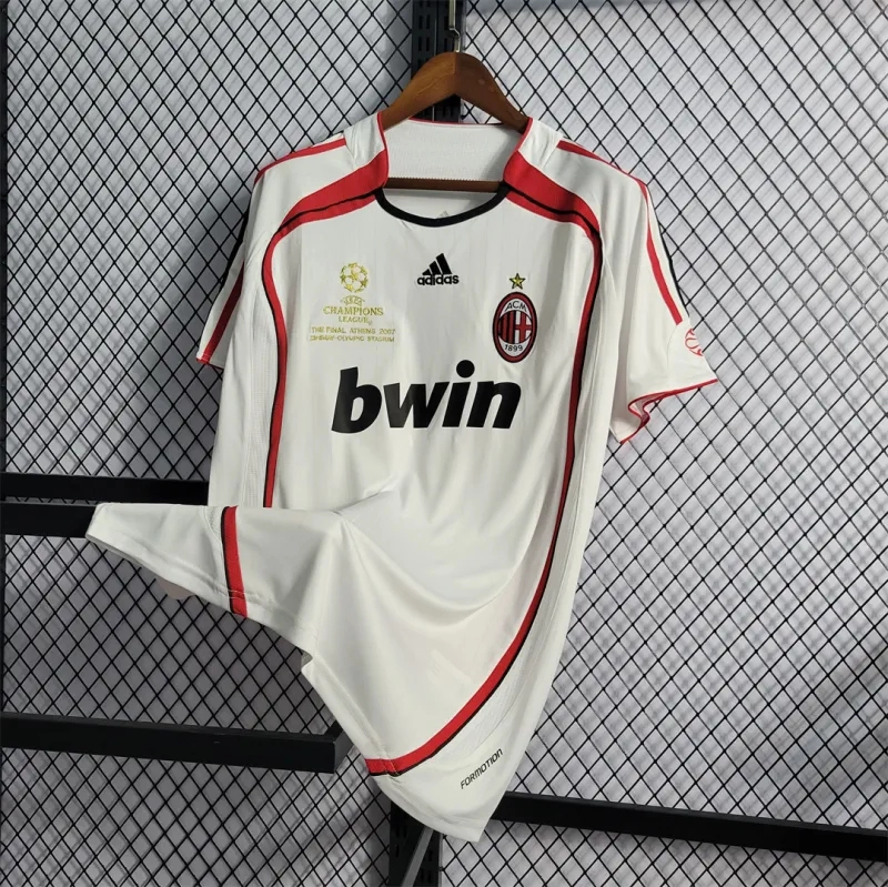 AC Milan Retro Soccer Jersey Away UCL Final Custom Shirt 2006/07 - Image 4