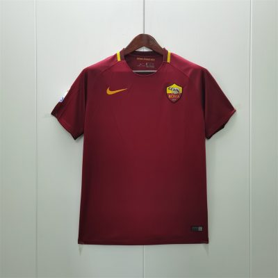 Roma Retro Soccer Jersey Home Custom Shirt 2017/18