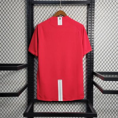 Alternative view of Manchester United Retro Home Football Jersey Shirt 2007/08