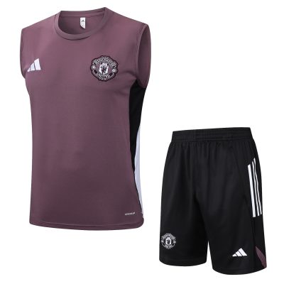 Manchester United Sleeveless Training Kit Purple 2025/26