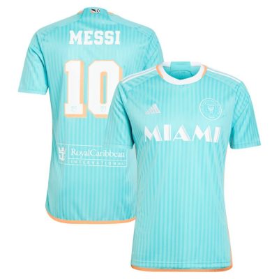 Alternative view of Messi #10 Inter Miami Soccer Jersey Third Away Shirt 2024
