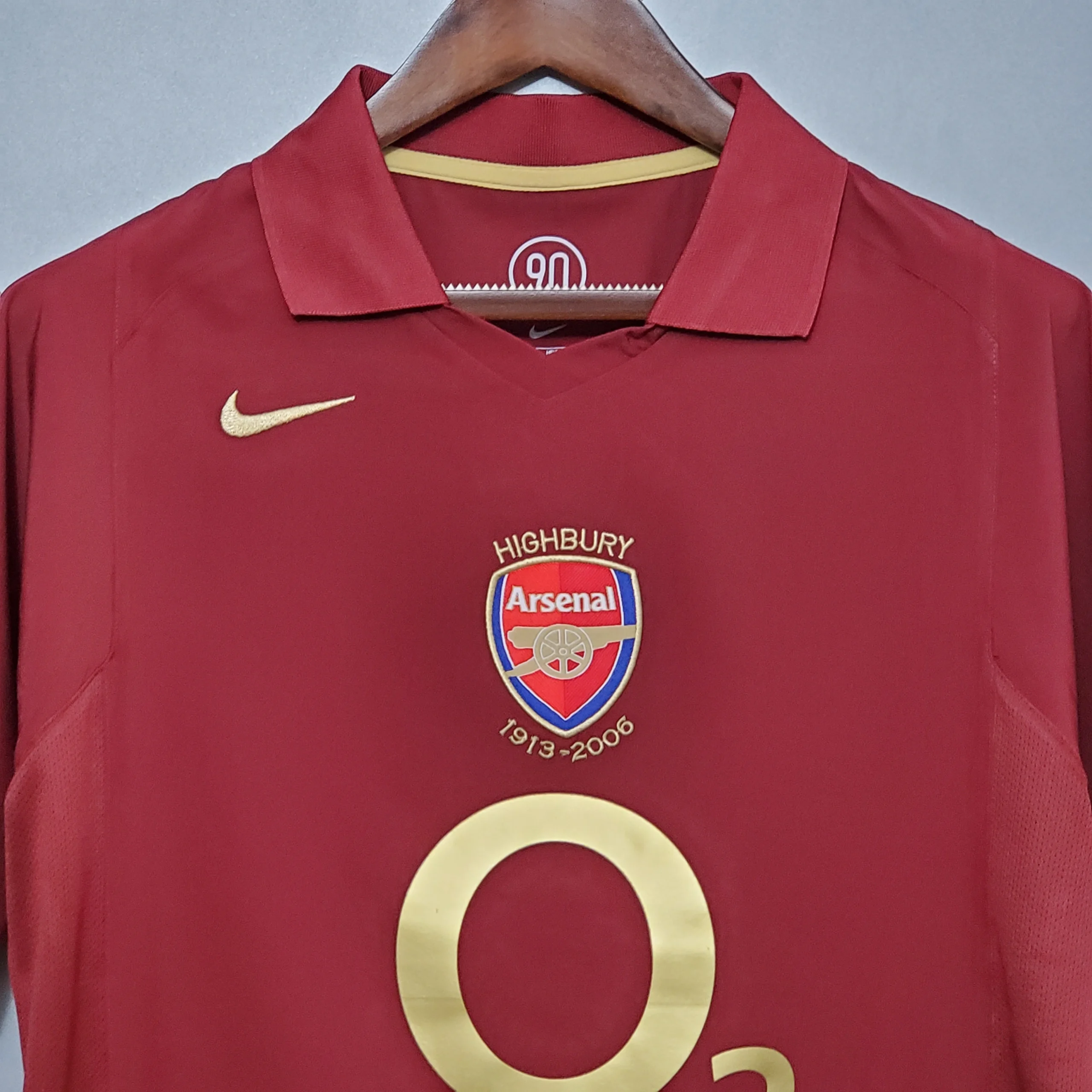 Arsenal Soccer Retro Jersey Home Custom Shirt 2005/06 - Image 2