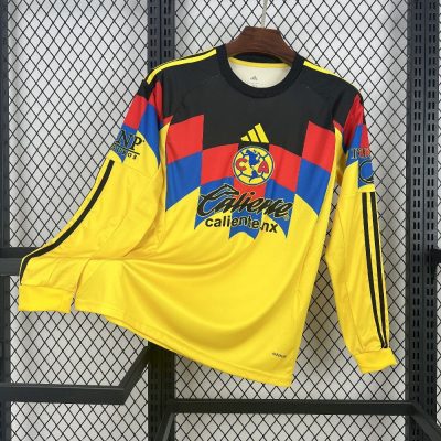 Club America Soccer Jersey Home Long Sleeve Custom Shirt 2025/26