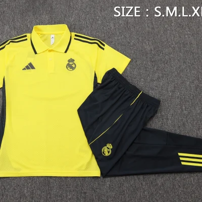Alternative view of Real Madrid Training Kit (Polo+Pants) Yellow 2025/26