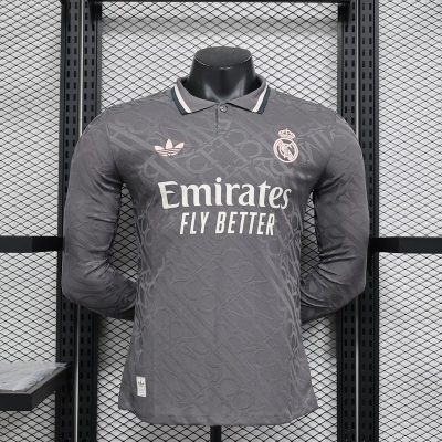 Real Madrid Soccer Jersey Third Away Shirt Long Sleeve 2024/25