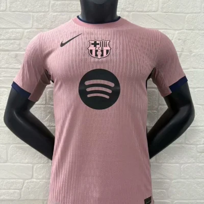 Soccer Jersey Barcelona Third Away Pink Shirt 2025/26