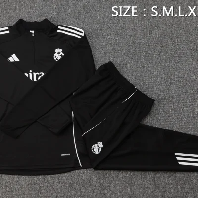 Alternative view of Real Madrid Training Kit (Sweatshirt+Pants) Black 2025/26