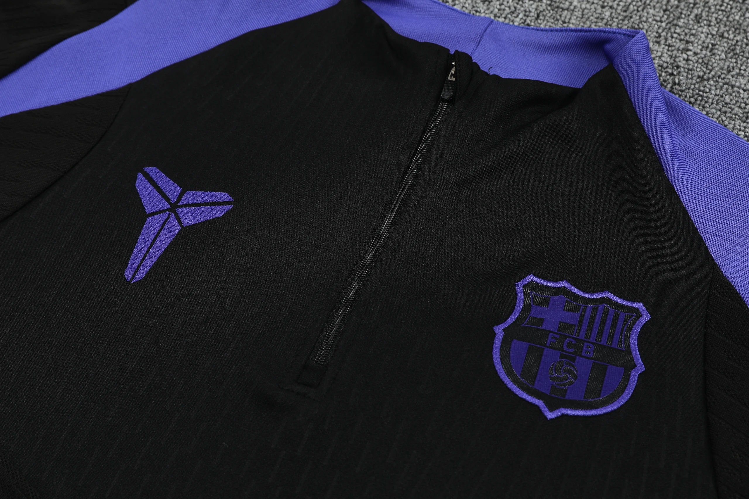 Barcelona x Kobe Bryant Training Kit (Sweatshirt+Pants) Black&Purple 2025/26 - Player Version - Image 5