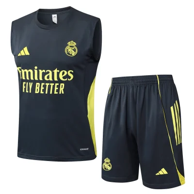 Real Madrid Sleeveless Training Kit Gray 2025/26