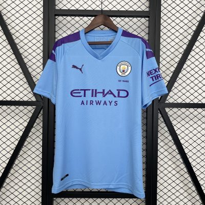 Manchester City Retro Football Jersey Home Shirt 2019/20