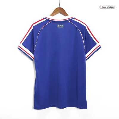 Alternative view of France Retro Soccer Jersey Home Custom Shirt World Cup 1998